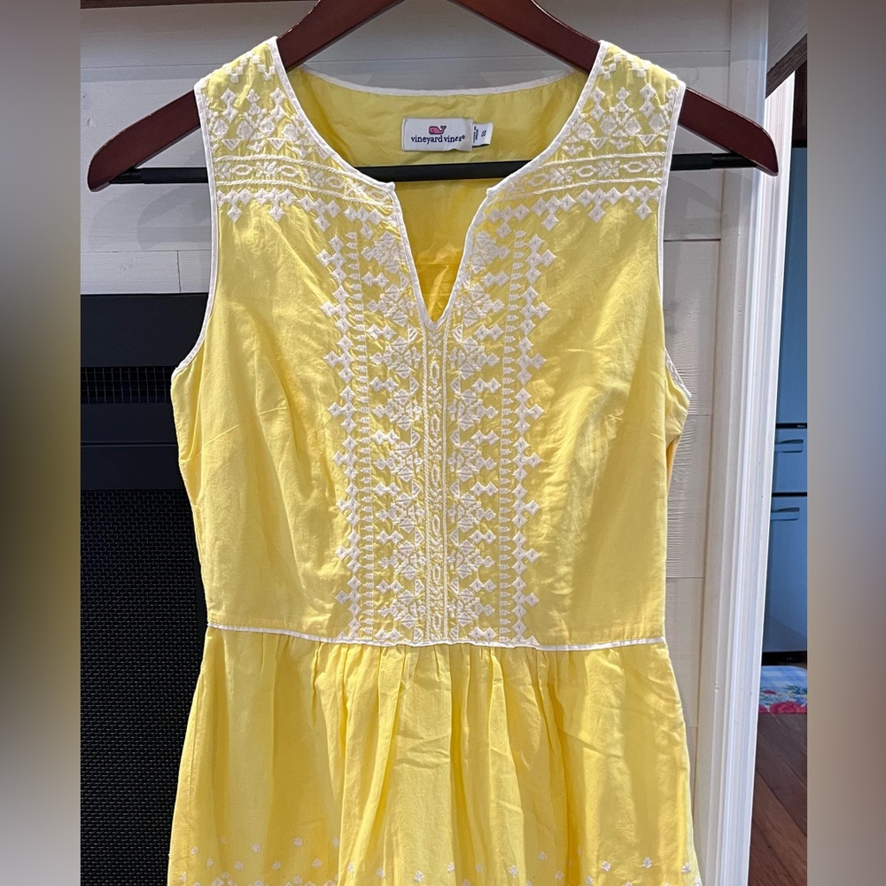 Vineyard vines yellow summer dress Size 00